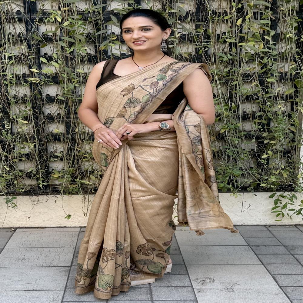 Kalamkari Art Silk Sarees