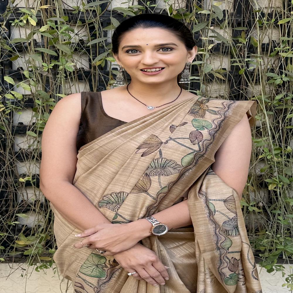 Kalamkari Art Silk Sarees