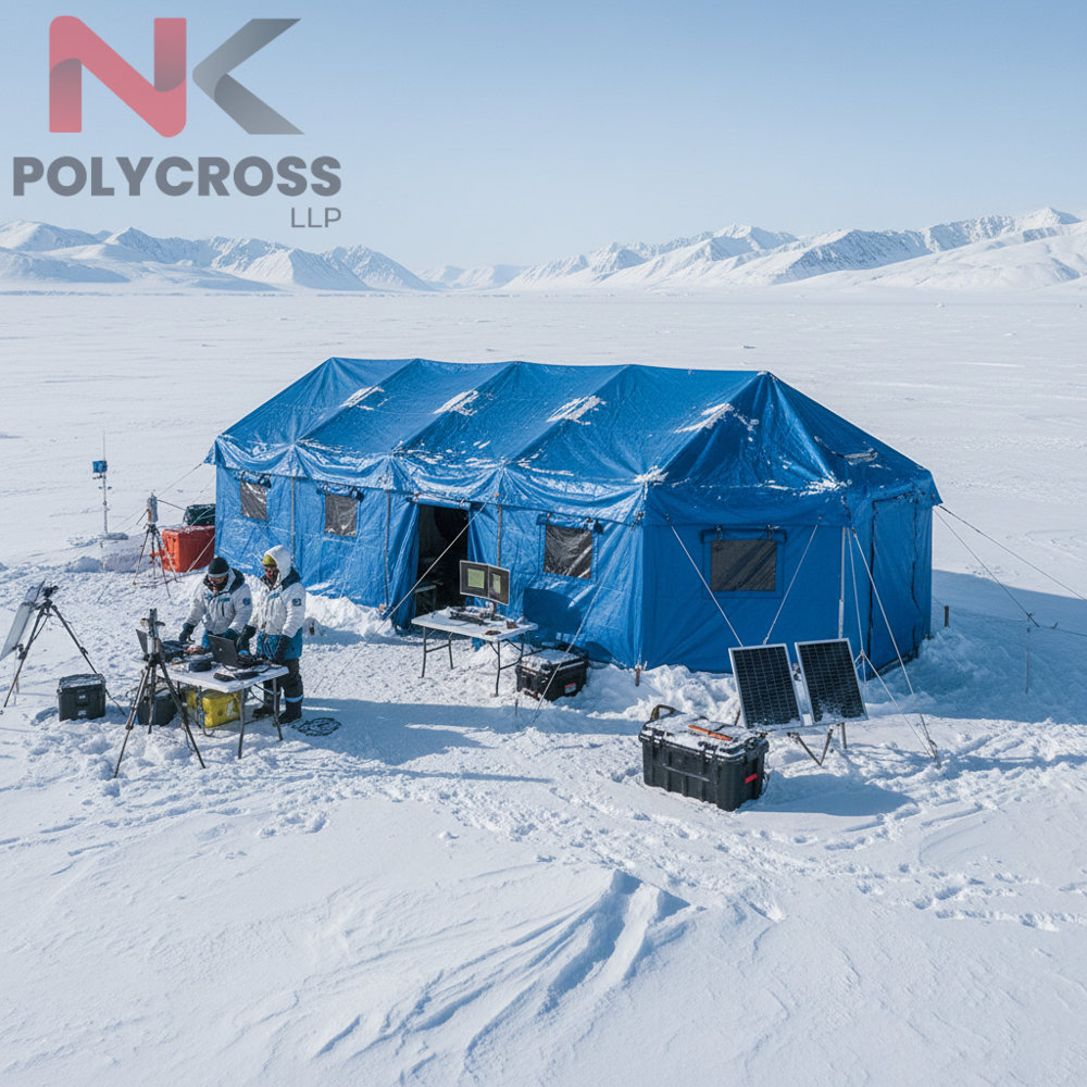 Research Station Tent Sheet - Color: Blue