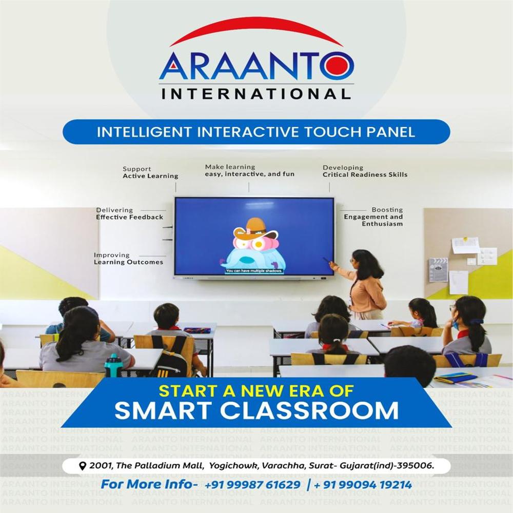 Black Digital Classroom Interactive Flat Panel