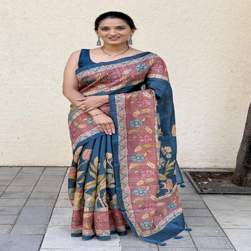 Floral Printed Saree