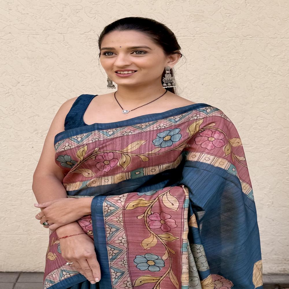 Floral Printed Saree