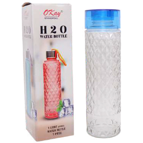 Plain H20 Water Bottle 1000ML