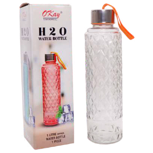 Plain H2O Water Bottle 1000ml