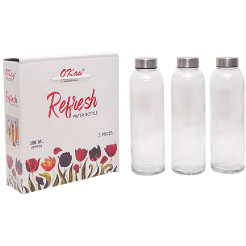 Plain Refresh Water Bottle 500ml