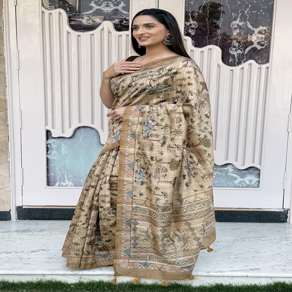 Kalamkari Print Sarees