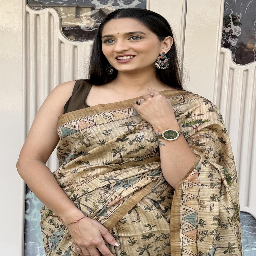 Kalamkari Print Sarees