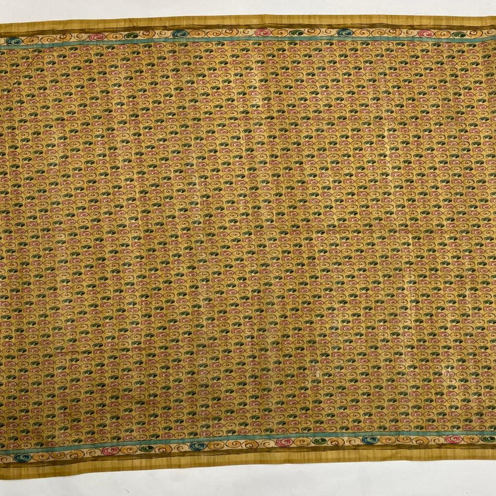 Floral Printed Saree - Color: Cream