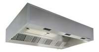 Ss Hood With Ss Filter - Stainless Steel 304, Custom Size, Silver | Corrosion Resistant, Removable Baffle Filter, Semi-automatic Control