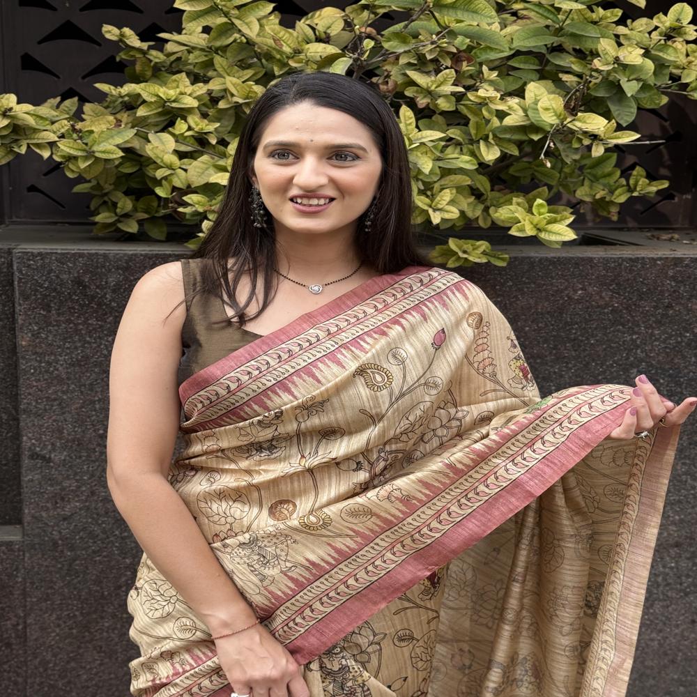 Fancy Printed Art silk Saree