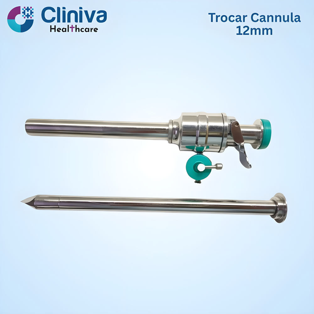 Laparoscopic Trocar Cannula Stainless Steel 12mmx100mm
