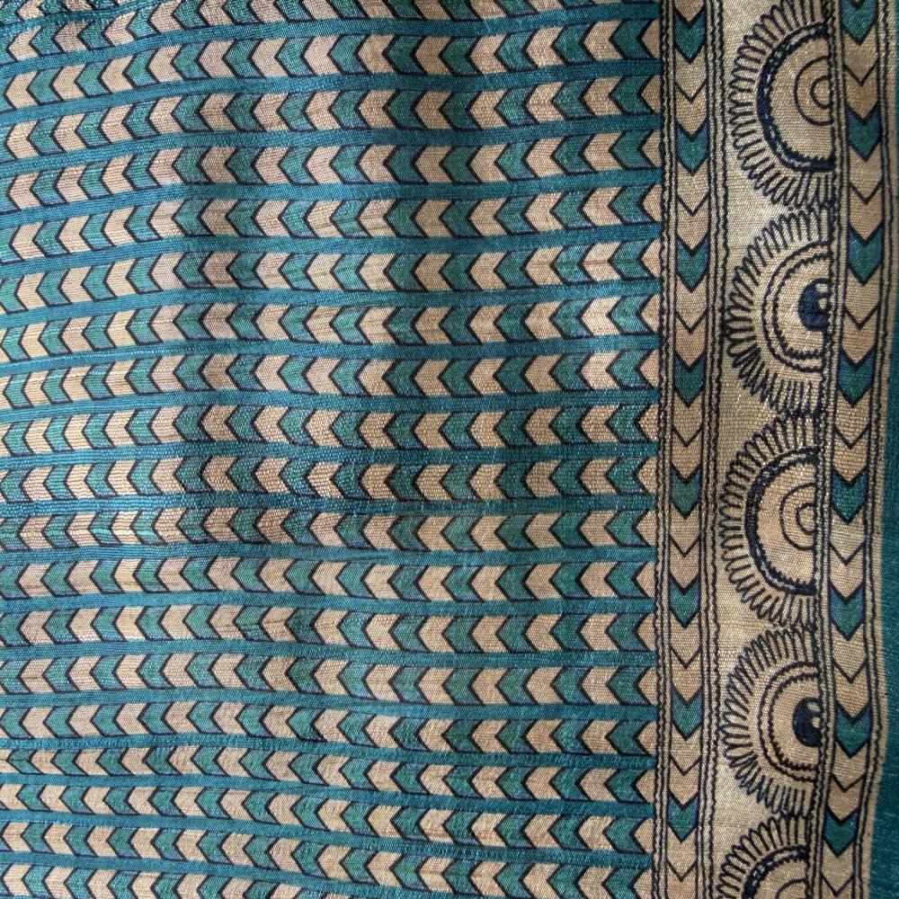 Kalamkari Print Art silk Sarees