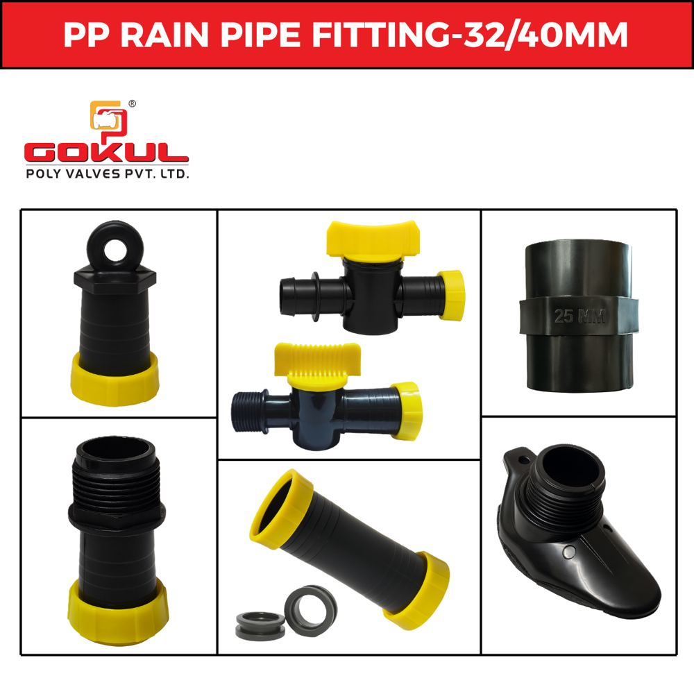 Rain Pipe Fittings 32Mm - Application: Agriculture & Irrigation System