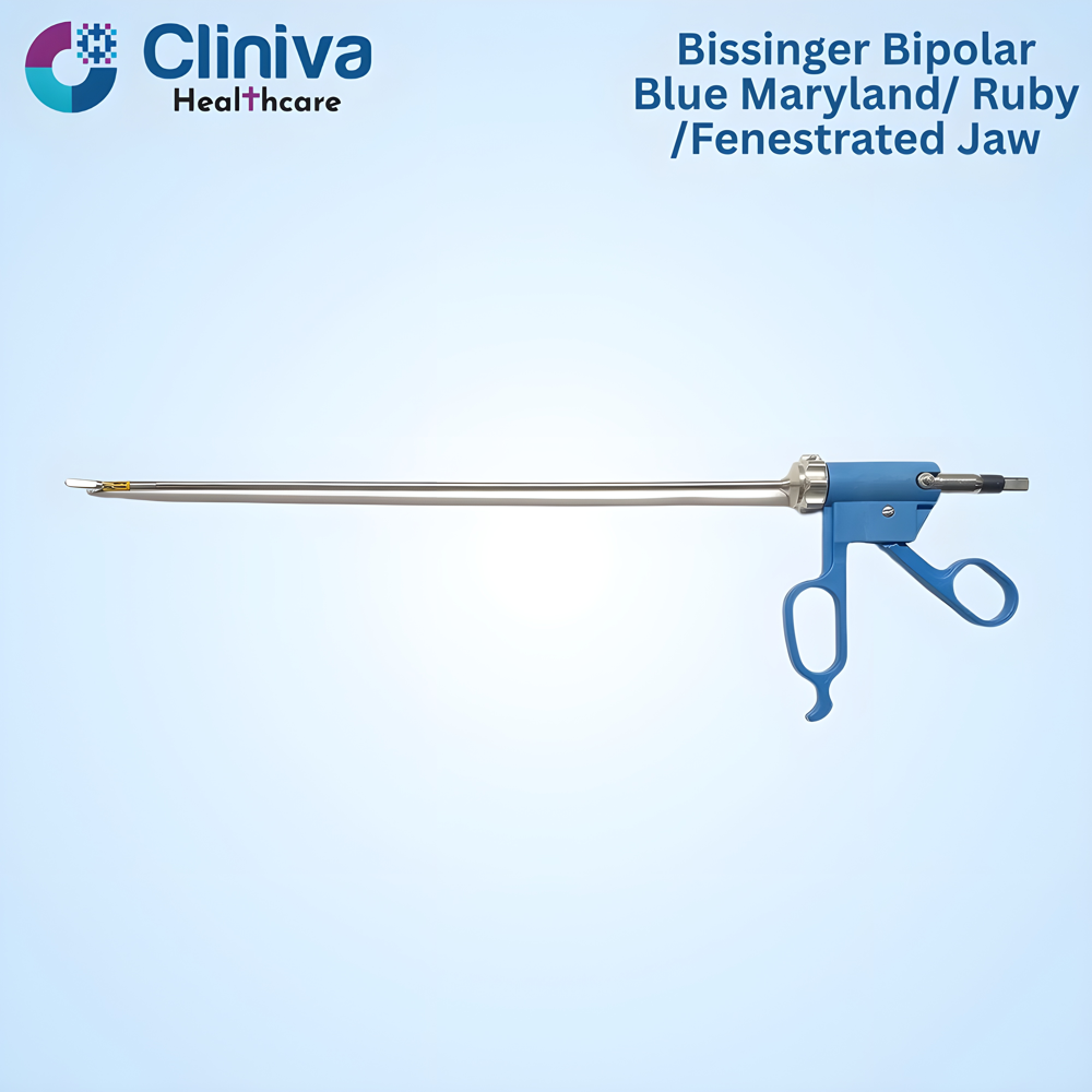 Laparoscopic Bissinger Bipolar Blue Maryland/ Ruby /Fenestrated Jaw
