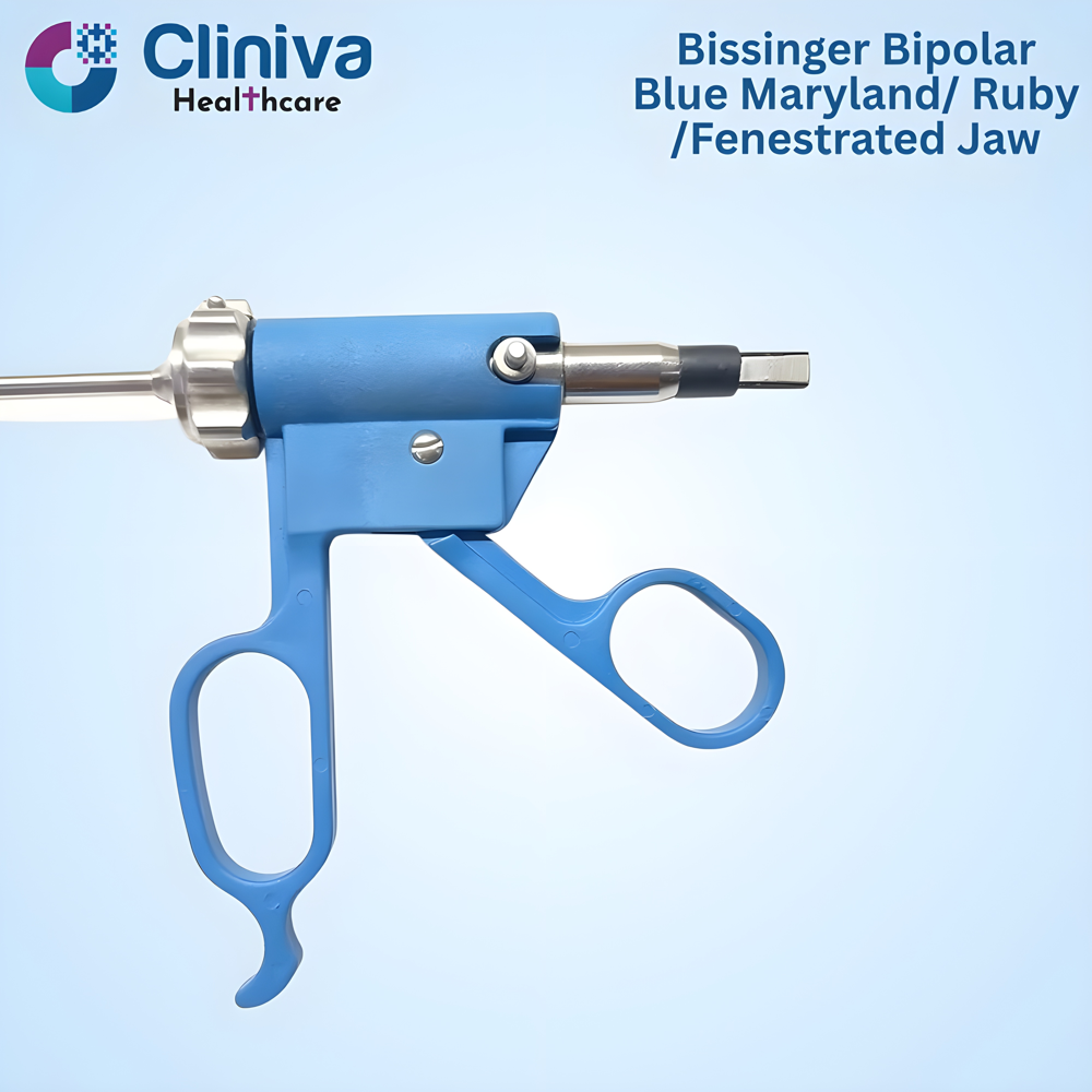 Laparoscopic Bissinger Bipolar Blue Maryland/ Ruby /Fenestrated Jaw