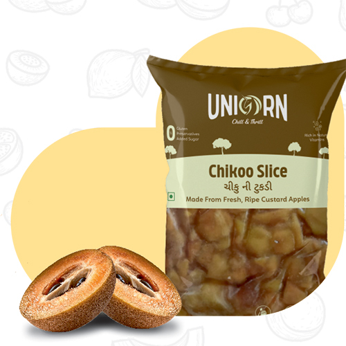 Frozen Chikoo Slice