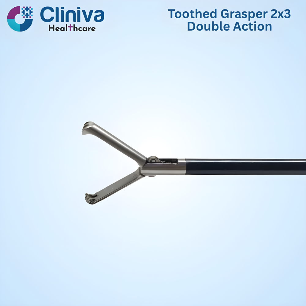 Laparoscopic Toothed Grasper 2x3 Double action 5mmx330mm