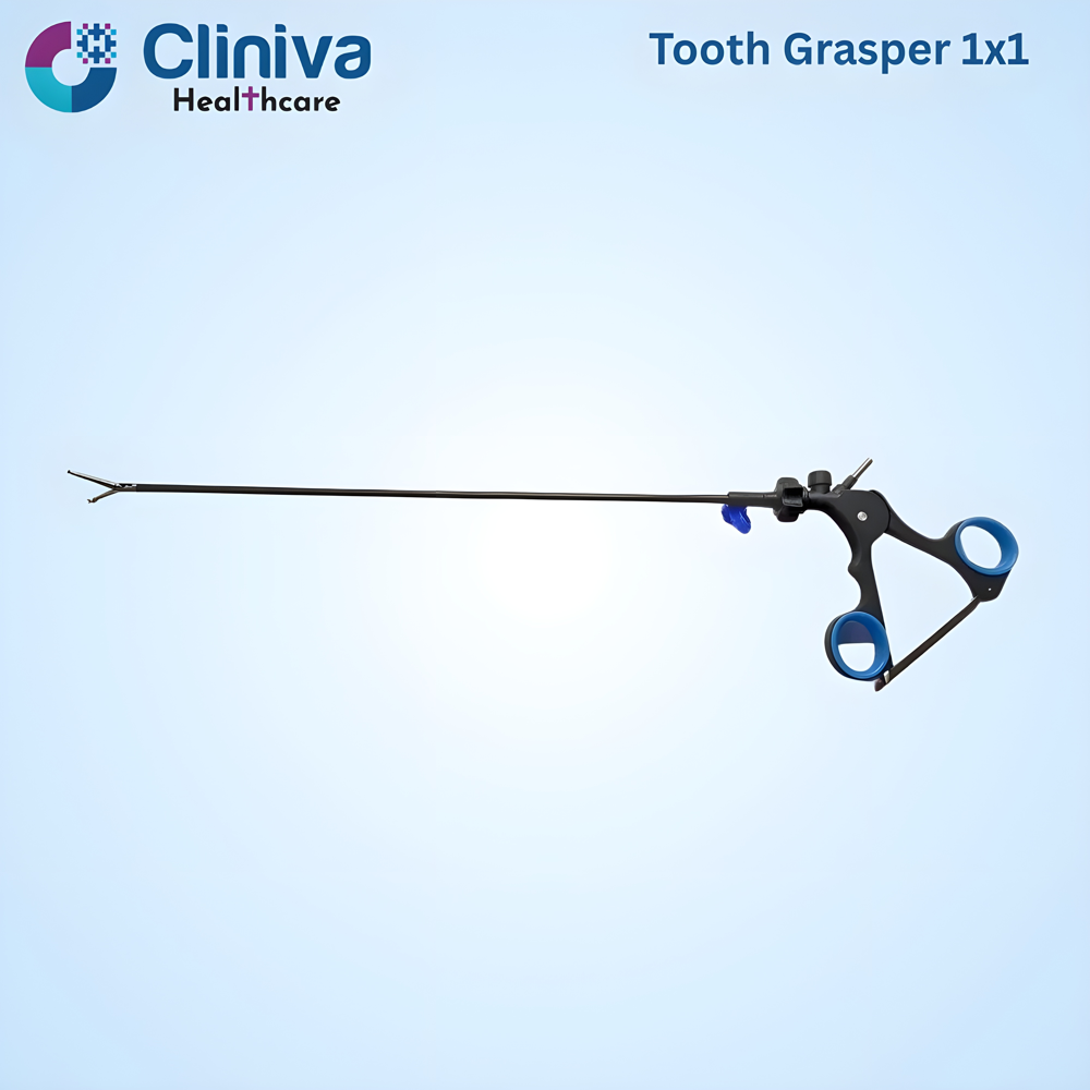 Laparoscopic Tooth Grasper 1x1 5mmx330mm