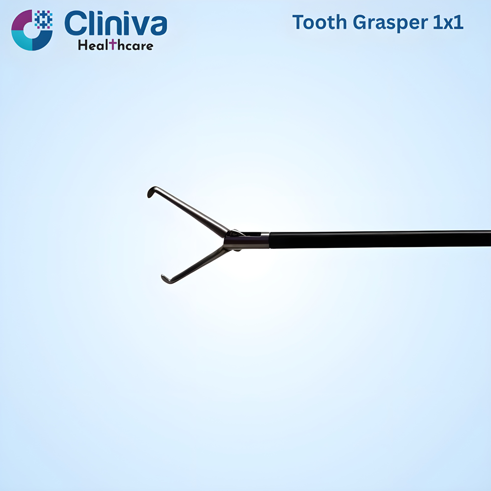 Laparoscopic Tooth Grasper 1x1 5mmx330mm