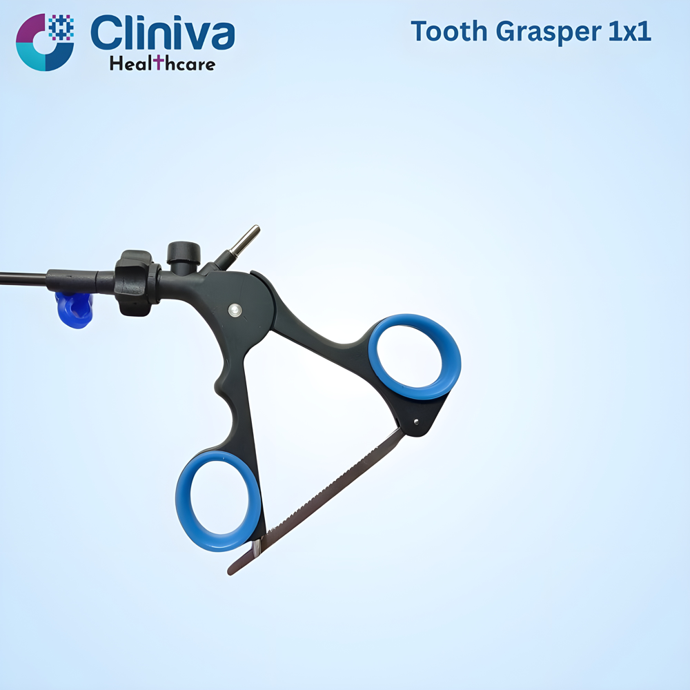 Laparoscopic Tooth Grasper 1x1 5mmx330mm