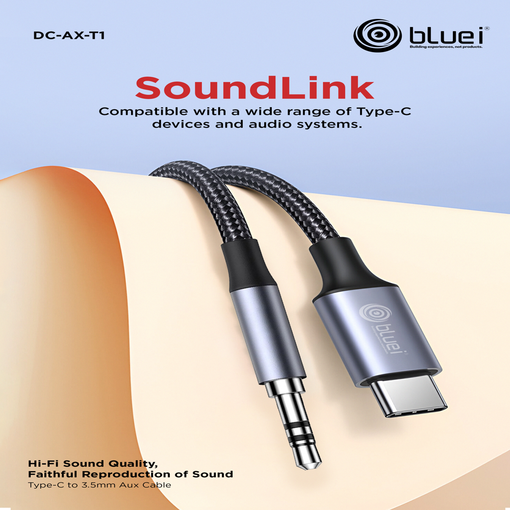 DC AX TL Metal USB Type-C to 3.5mm AUX Cable