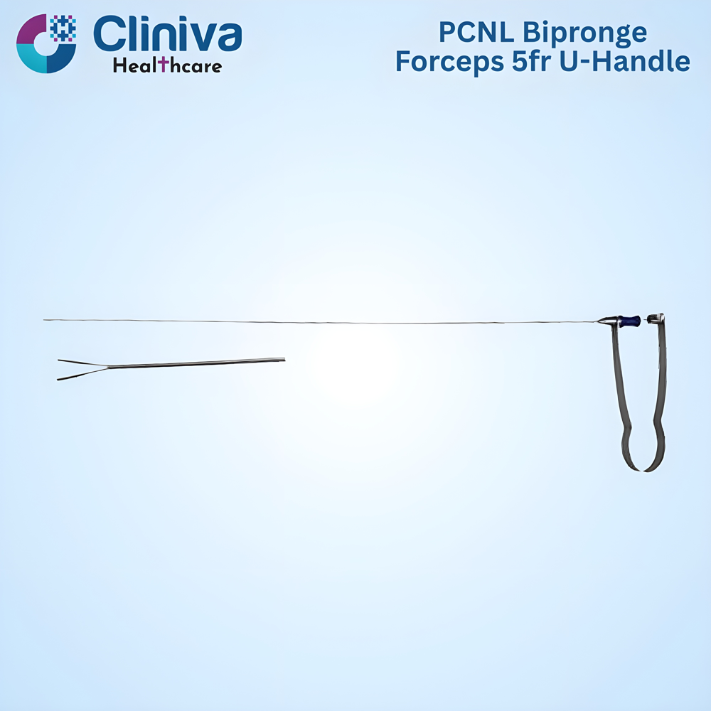Laparoscopic PCNL Bipronge Forceps 5fr 40cm U-Handle