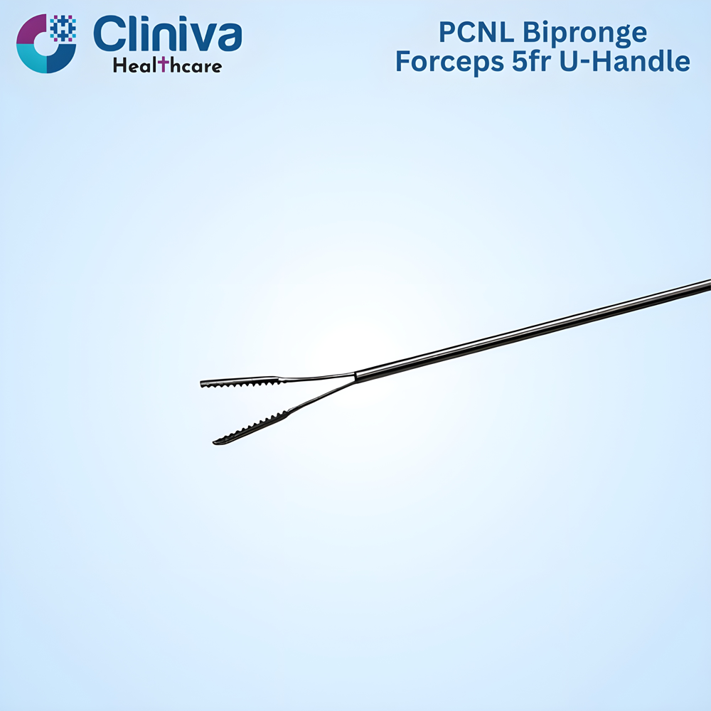 Laparoscopic PCNL Bipronge Forceps 5fr 40cm U-Handle