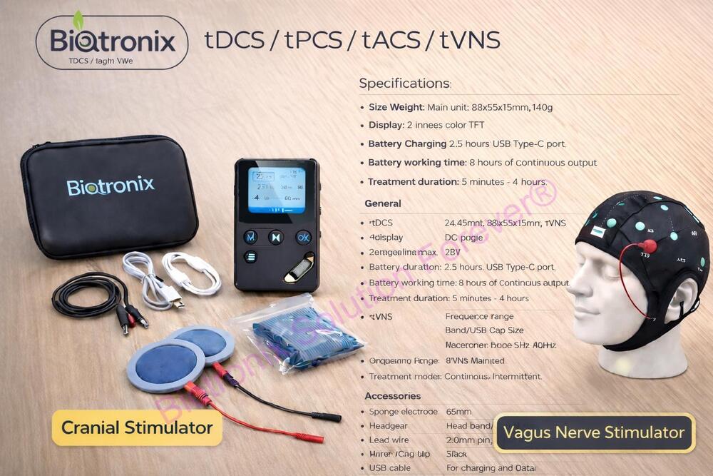 Hospital Use Transcranial And Vagus Stimulator