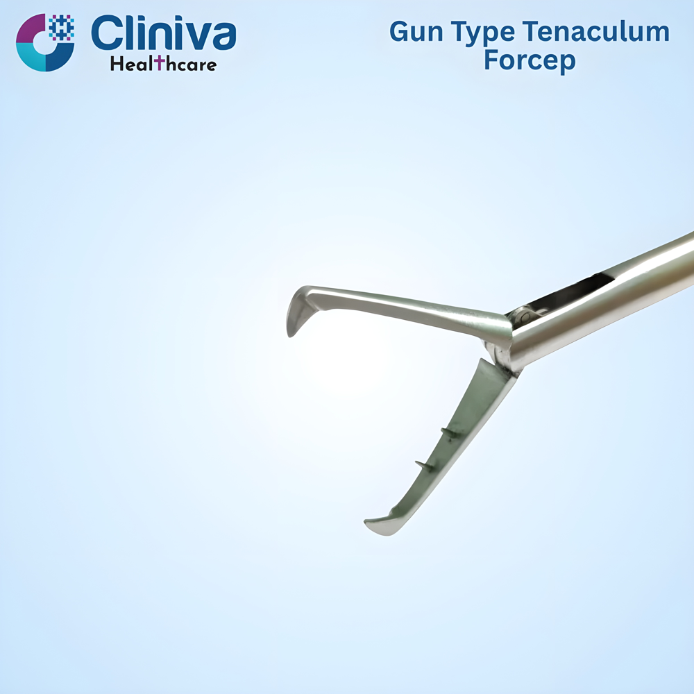 Laparoscopic Gun Type Tenaculum Forcep