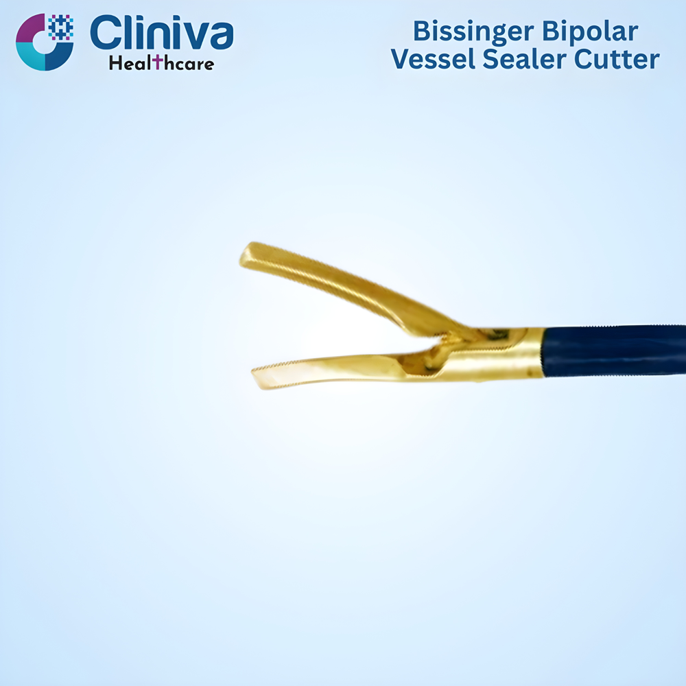 Laparoscopic Open Surgery Instruments bissinger bipolar Vessel Sealer Cutter 17cm gold