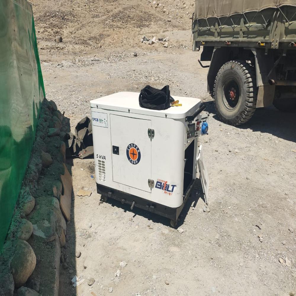 5 Kva Single Phase Diesel Generator - Color: White