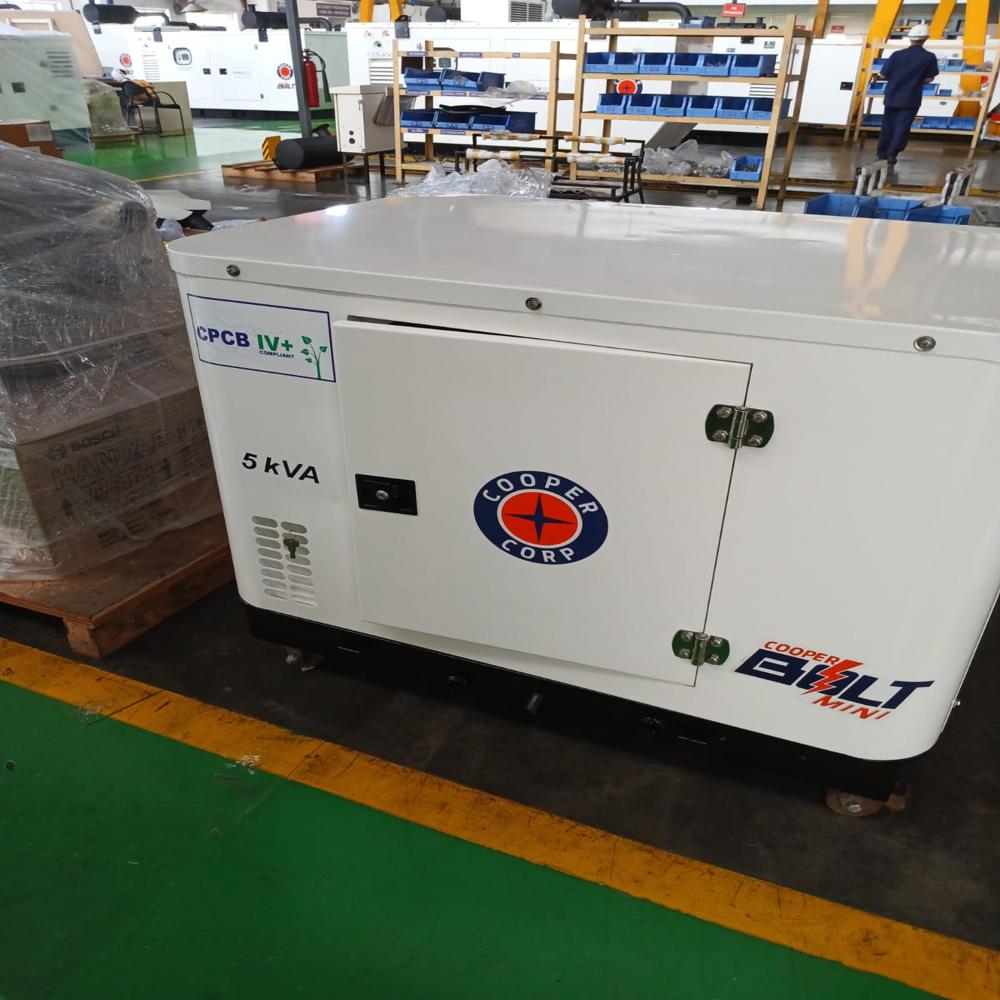 5 Kva Single Phase Diesel Generator - Color: White