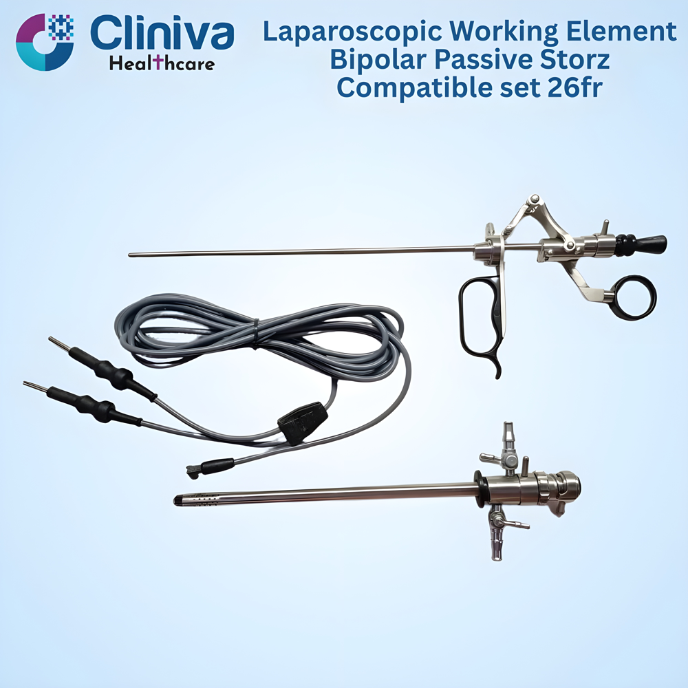 Laparoscopic Working Element Bipolar Passive Storz Compatible set 26fr