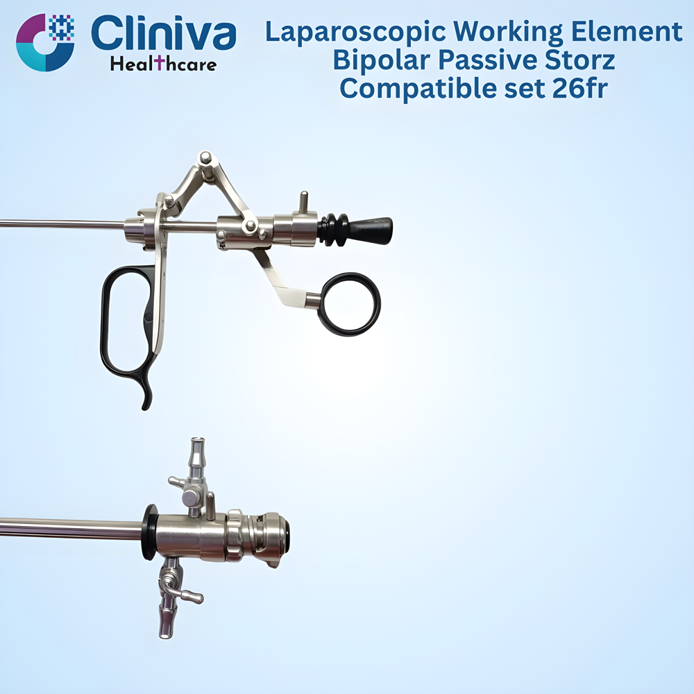 Laparoscopic Working Element Bipolar Passive Storz Compatible set 26fr