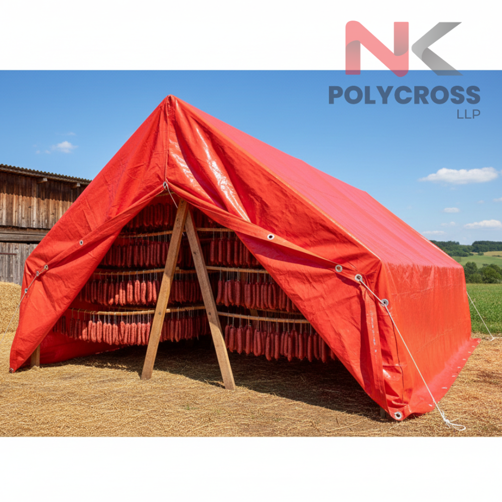 Meat Drying Cover - Color: Blue