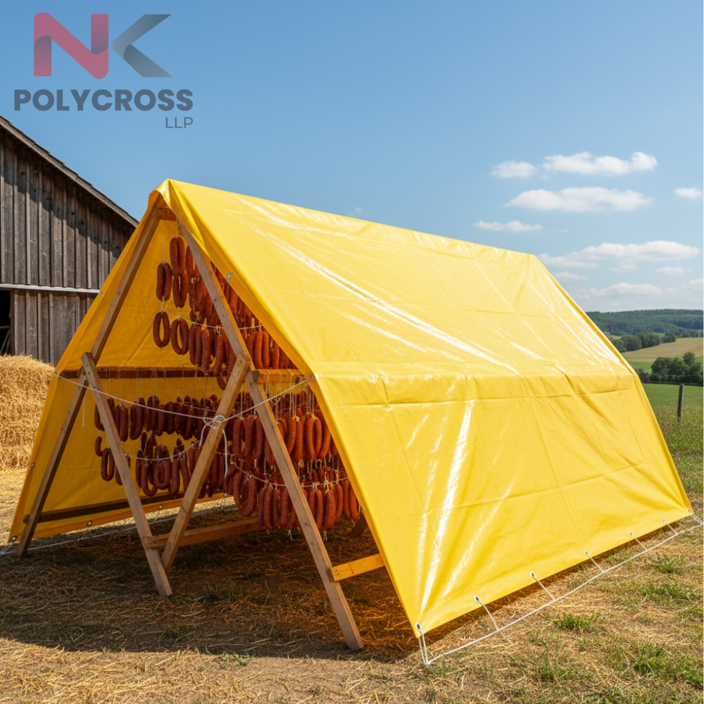 Meat Drying Cover - Color: Blue