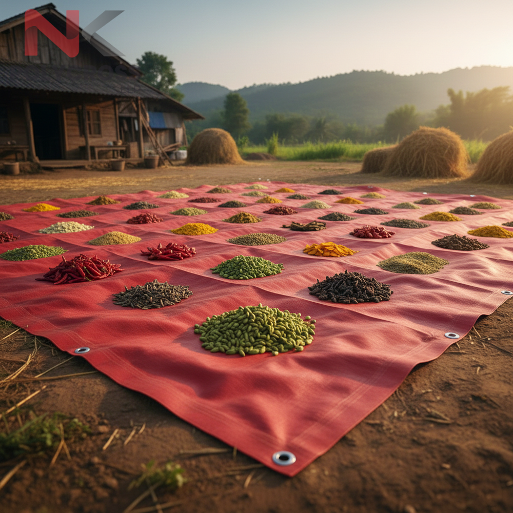Grain Drying Sheet - Color: Blue
