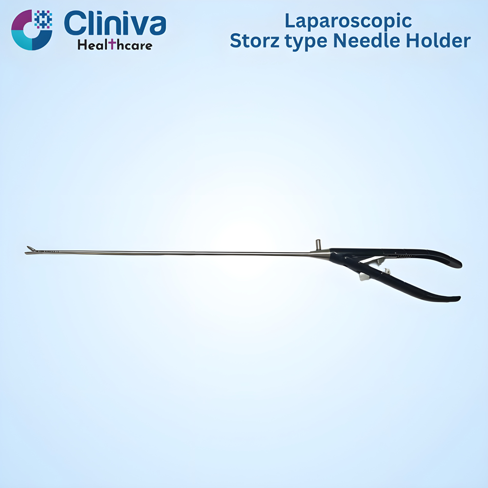 Laparoscopic Storz Type Needle Holder Straight Jaw