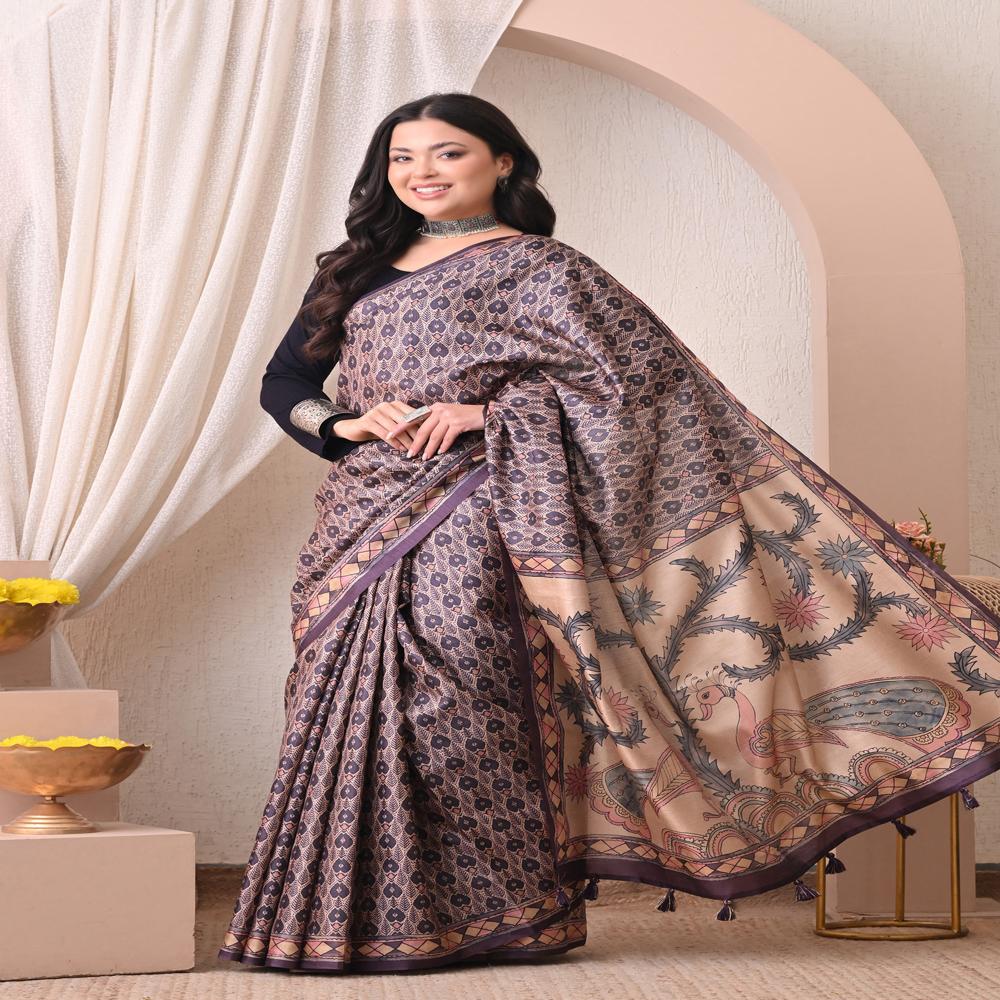 Designer Peacock Pallu Aaree