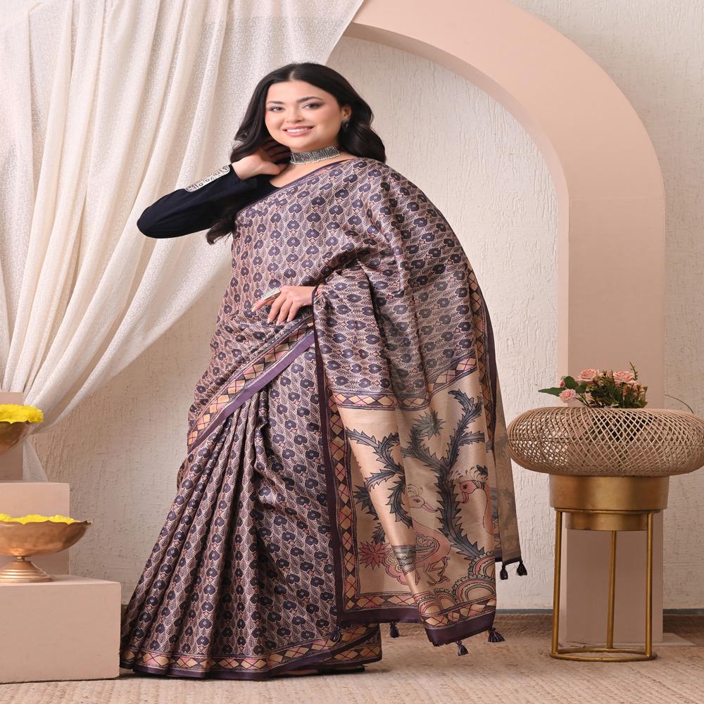 Designer Peacock Pallu Aaree