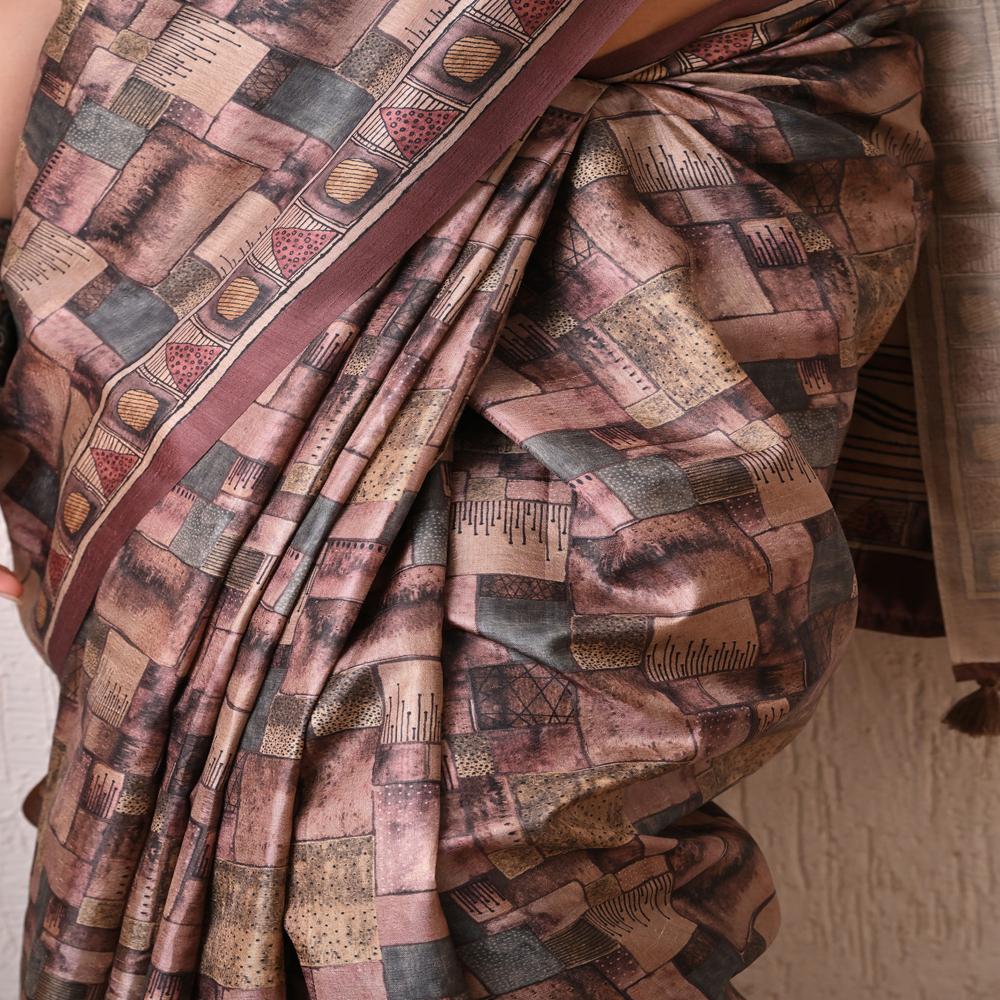 Geometric Printed Saree