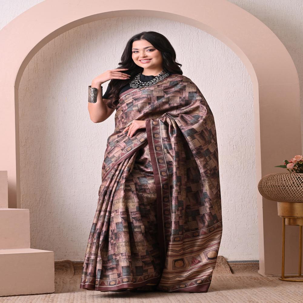 Geometric Printed Saree