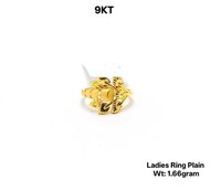9KT New Design Gold Ladies Ring Plain