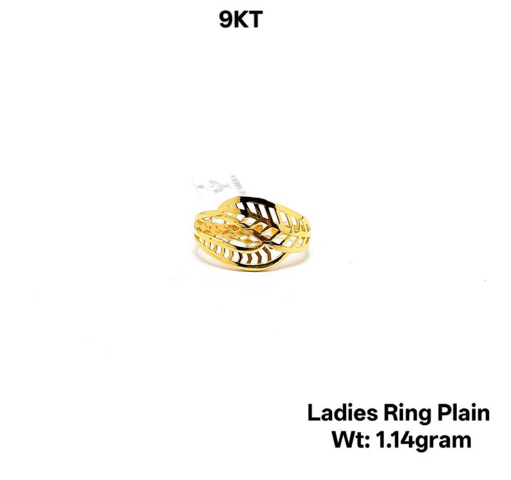 9KT New Design Gold Ladies Ring Plain