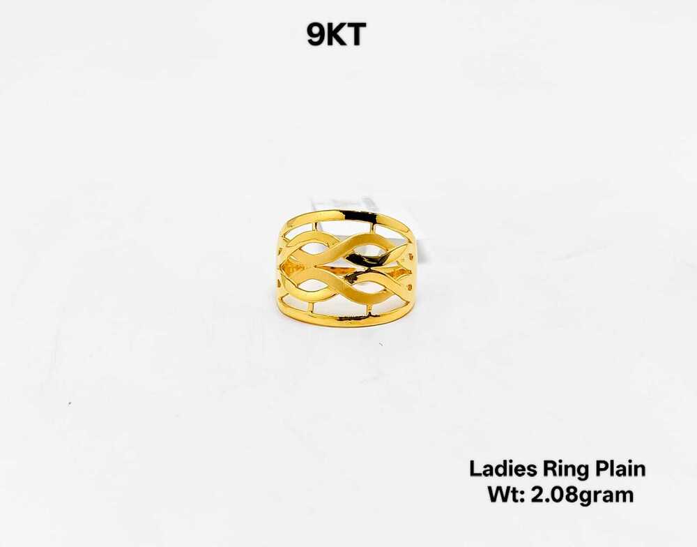 9KT New Design Gold Ladies Ring Plain