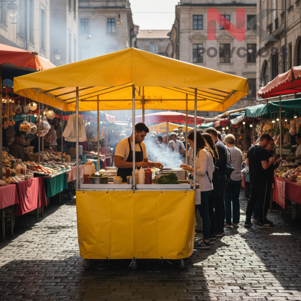 Roadside Vendor Rain Cover