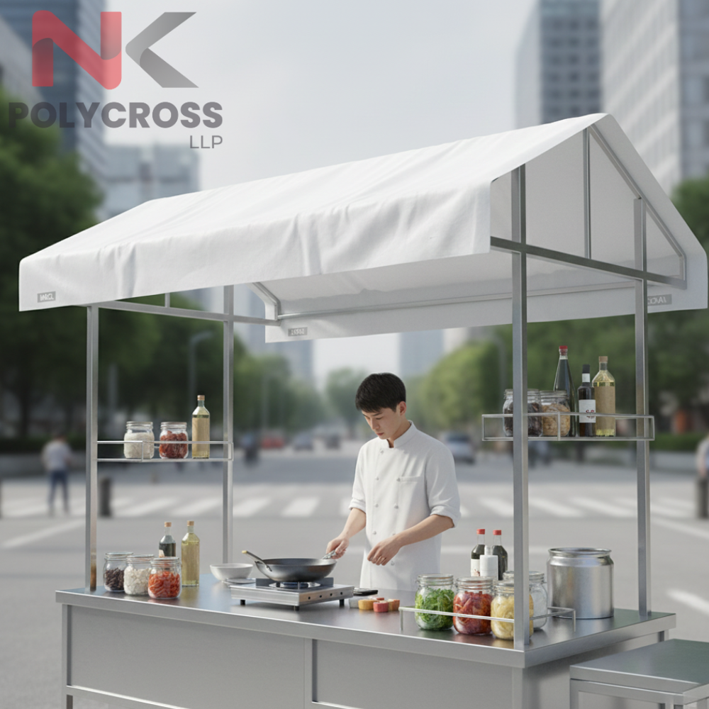 Food Cart Cover - Color: Blue