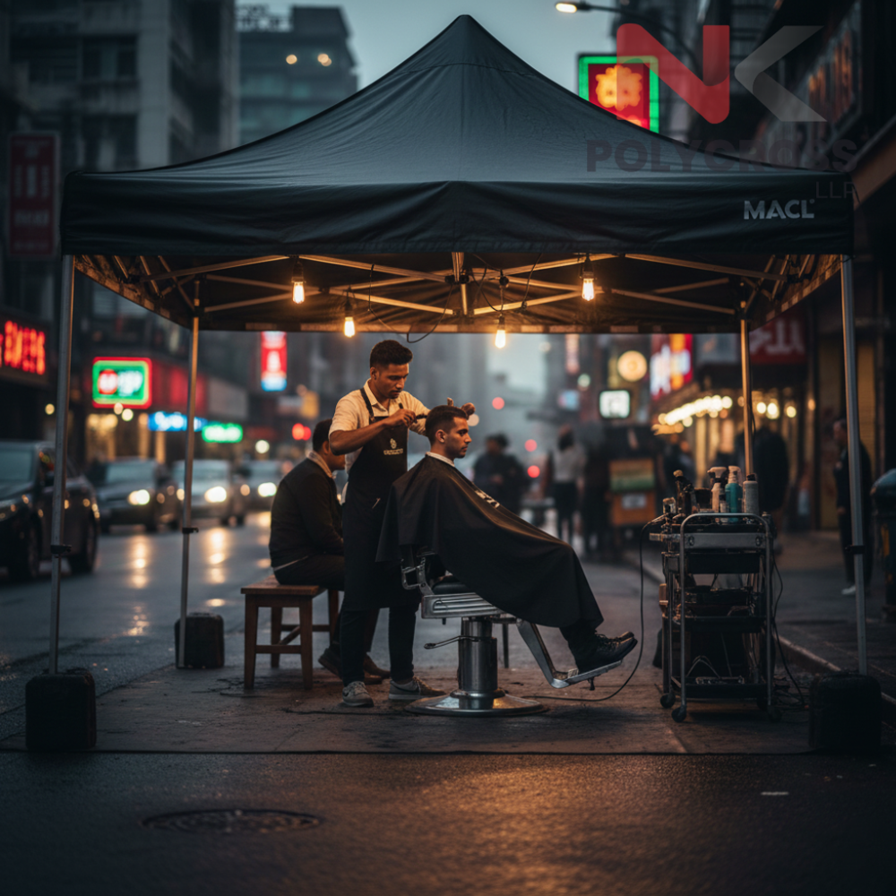 Small Business Shop Awning - Color: Blue