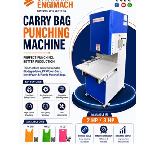 Biodegradable Bag Punching Machine - Capacity: High Through-Put