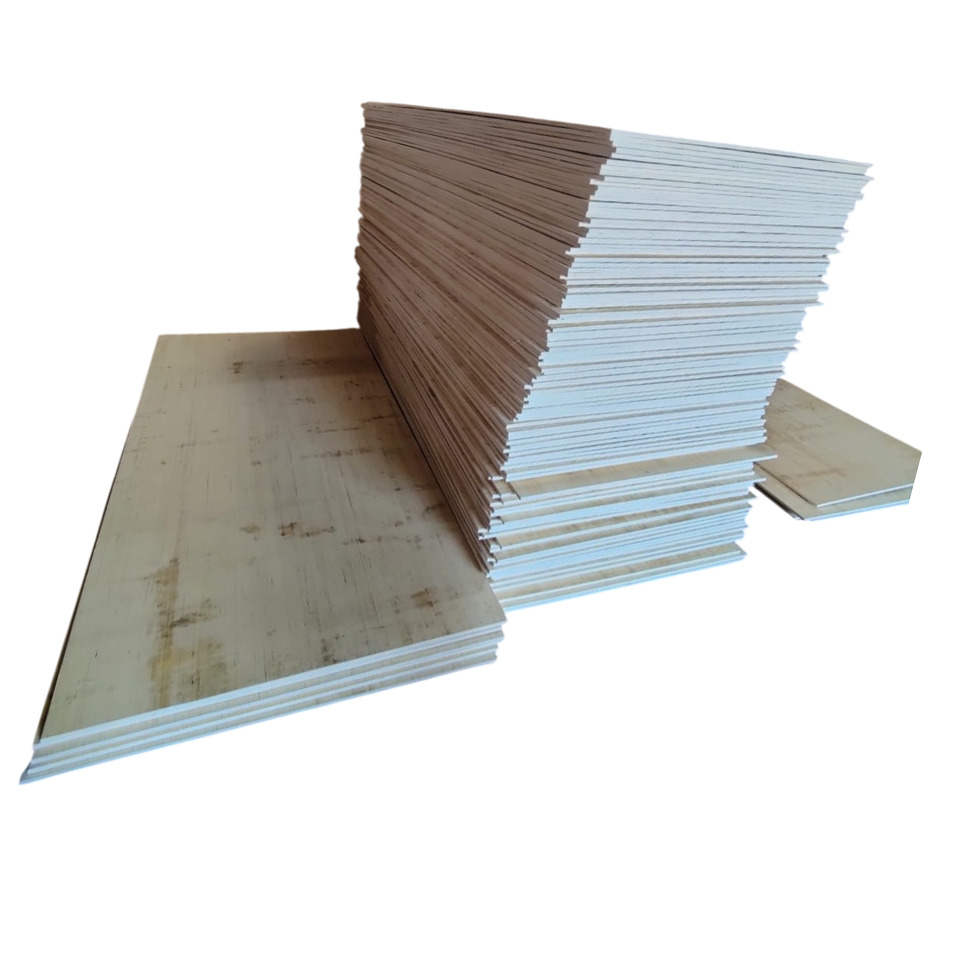 Rubber Wood White Recon Face Plywood